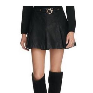 Free People leather skirt